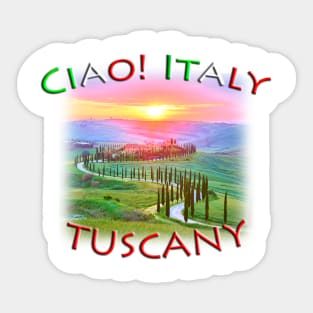 Ciao Italy TUSCANY Scenery Sticker